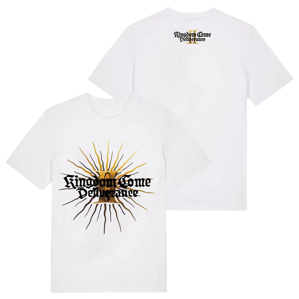 

Unisex Streetwear Kingdom Come: Deliverance Il Logo Print T-shirt Cotton Short Sleeve Loose Male Tshirts Casual O-neck Men Shirt