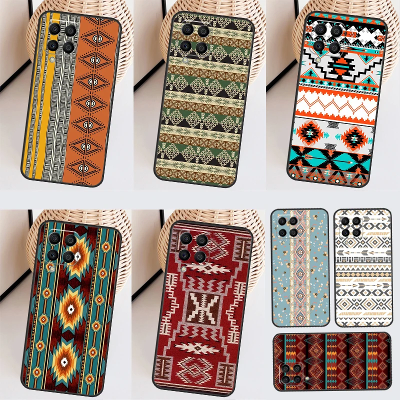 Tribal Ethnic Pattern Funda For Samsung Galaxy M51 M31s M21 M11 M12 M32 M52 M20 M13 M23 M33 M53 M14 M34 M54 Case