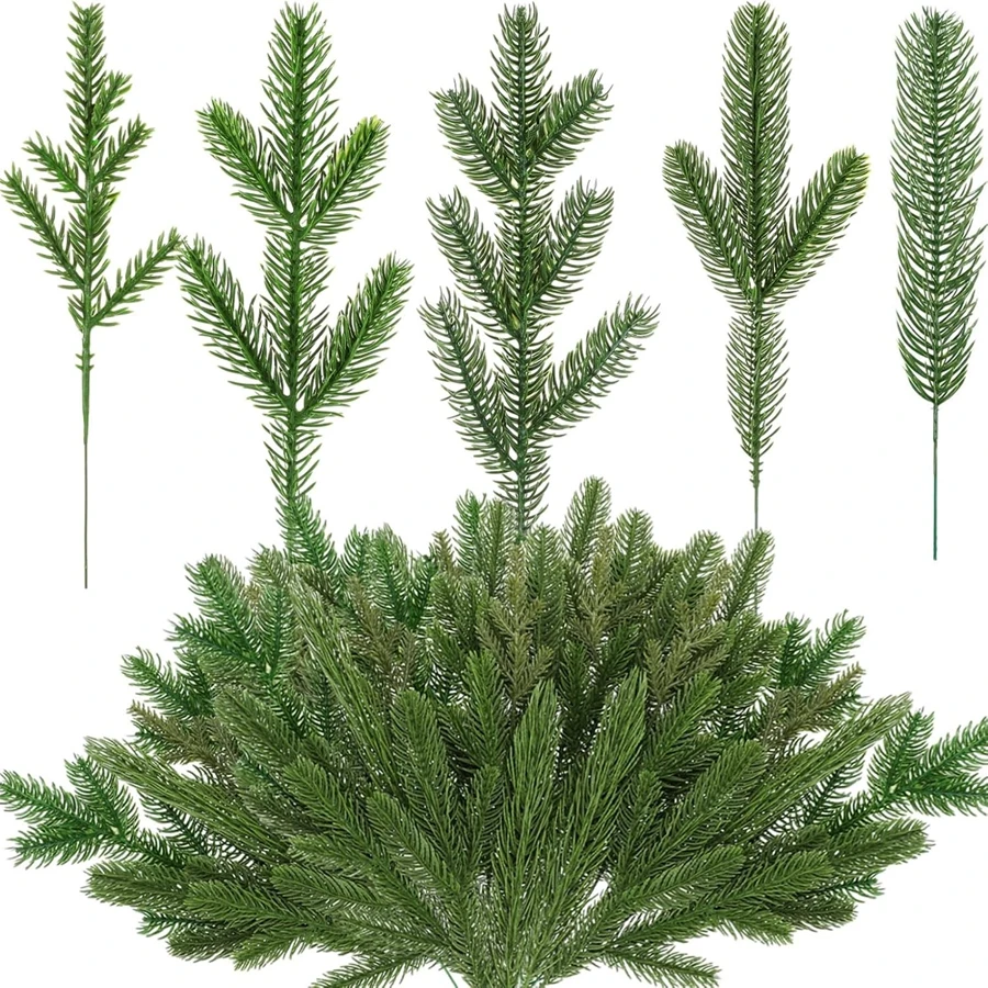 40/80 Stücke Künstliche Pflanzen Weihnachtsbaum Hause Raumdekoration Zubehör Hochzeit Outdoor Hof Garten Blumen Kränze Handarbeiten