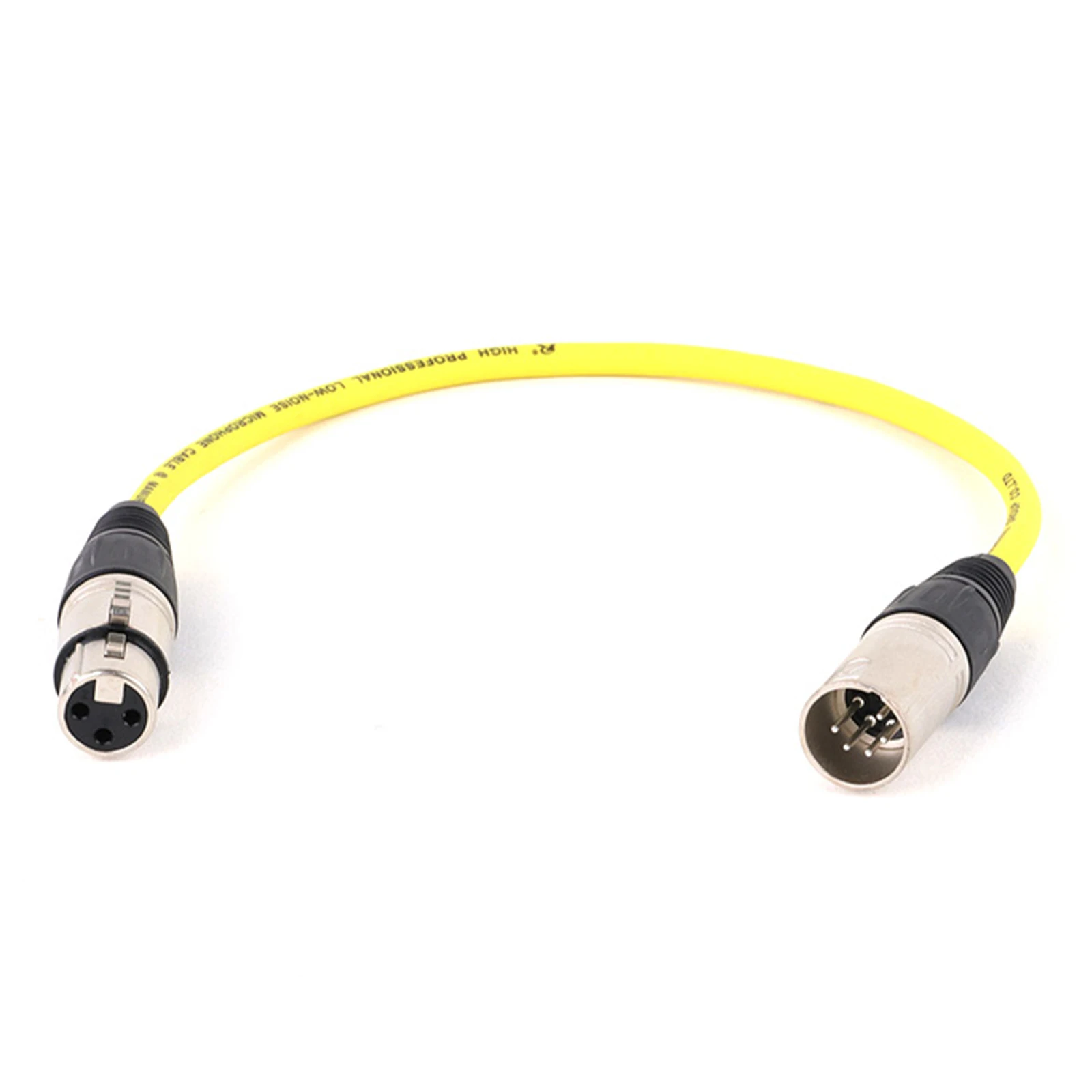 XLR Cable XLR3F to XLR5M Adapter - 3 Pin Female XLR to 5 Pin Male XLR Turnaround 2 All Copper Conductors+Shielded 0.15M -15M 1PC