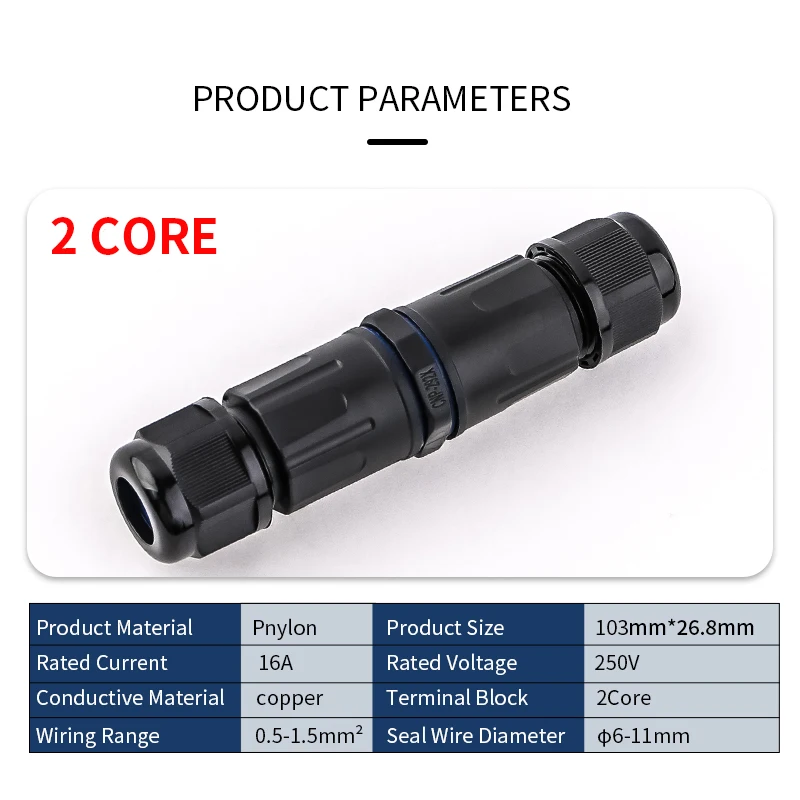 2Pcs IP68 Waterproo…