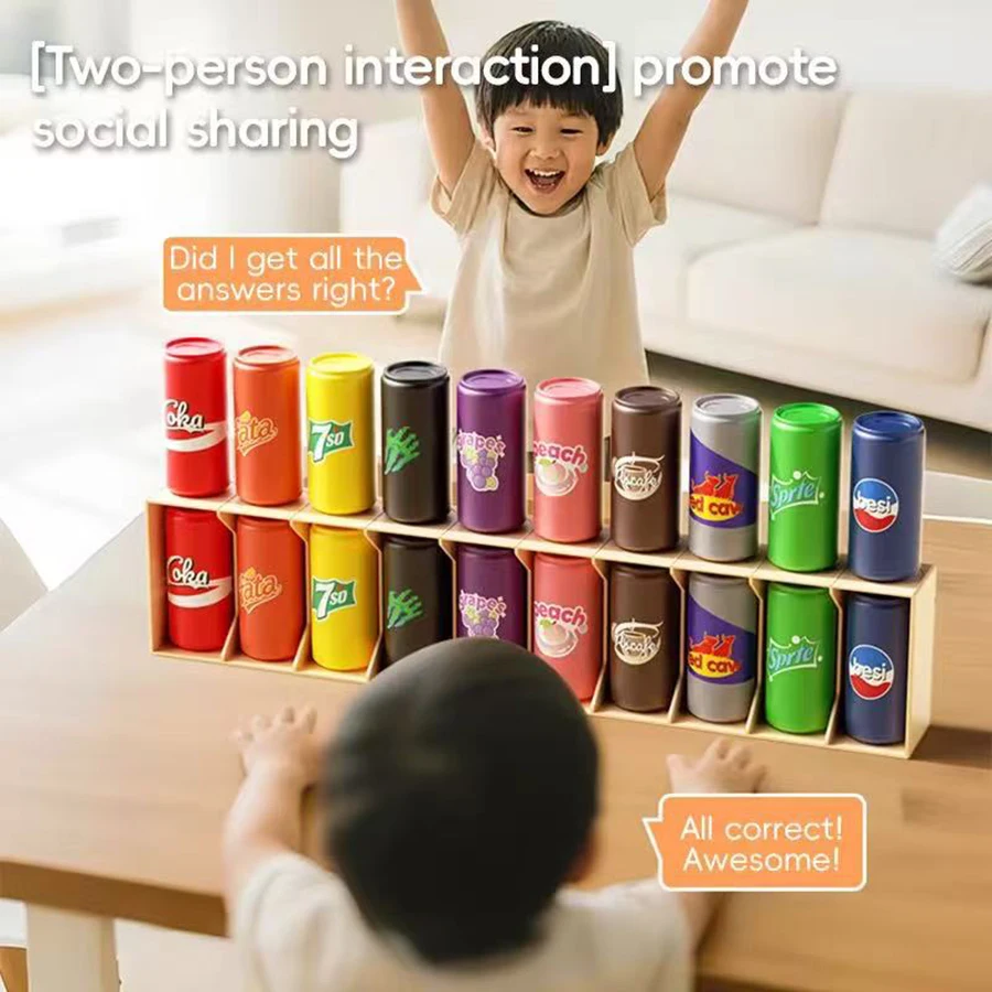 20pc Bottle Guessing Beverage Match Memory Exercise Logical Thinking Reasoning Board Game Beneficial Intelligence Toy Party Game