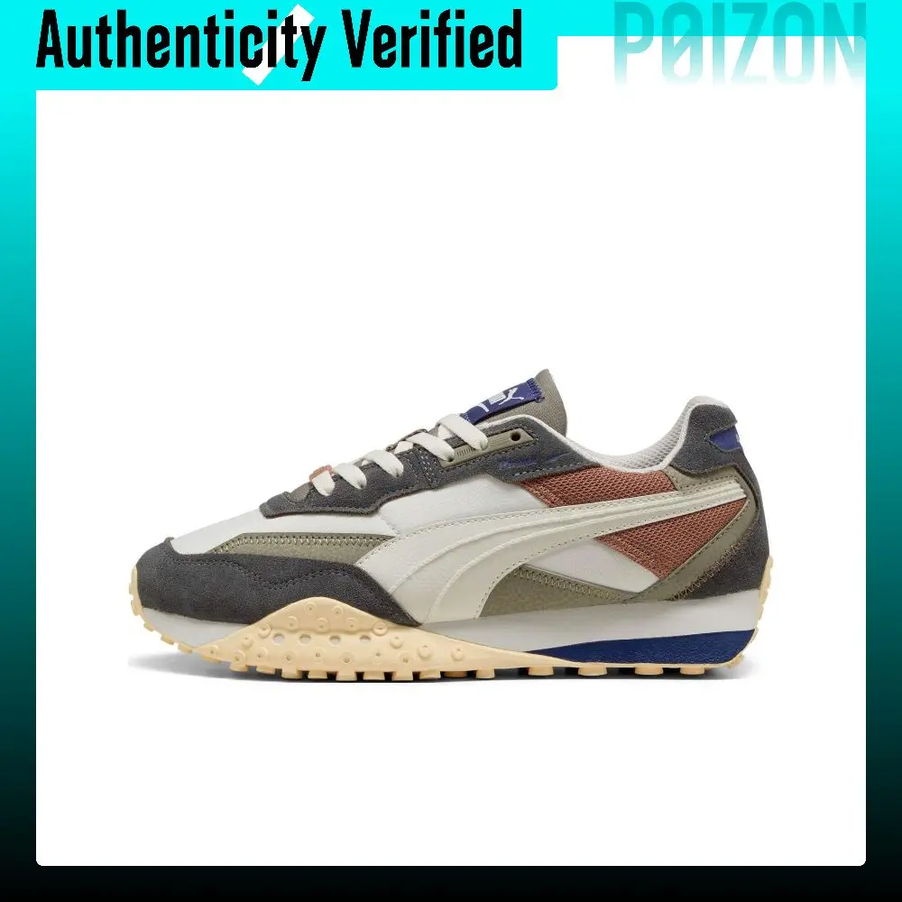 PUMA Textile, Split Cow Leather, Artificial Leather Abrasion Resistant Low top Casual Shoes Unisex White 401255-01