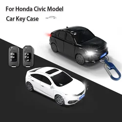 For Honda Civic Car Model Flip Fold Car Key Case for FIT XRV VEZEL CITY JAZZ CIVIC HRV Remote Key Cover Fob Keyring Accessories