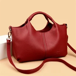 High Quality Soft Leather Women's Handbag Tote Bag Fashion Luxury Women Shoulder Bag Trendy Female Commute Crossbody Bags Wallet