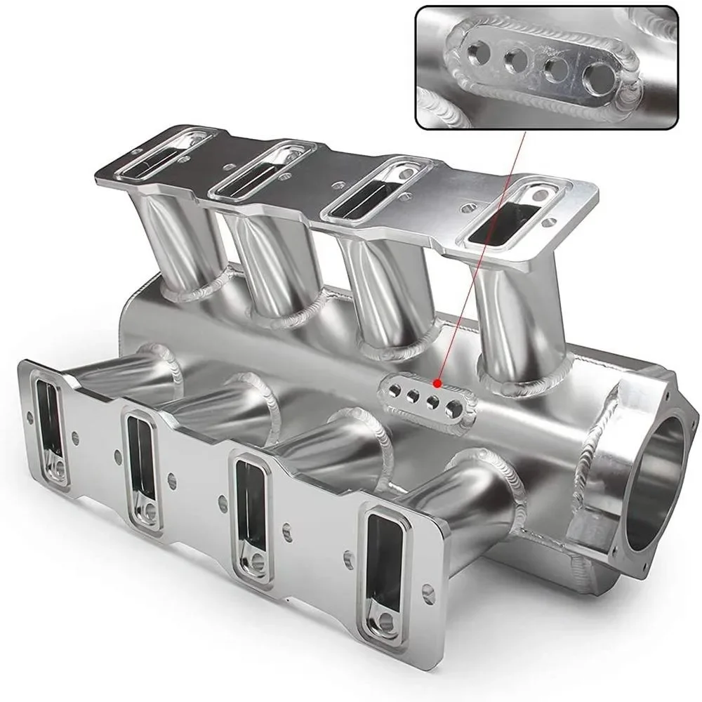 92mm/102mm Racing Collettore di Aspirazione Rail Otto Fori Collettore di Aspirazione Corpo Farfallato Per LS LS1 LS2 LS6 Chevrolet GMC Pontiac