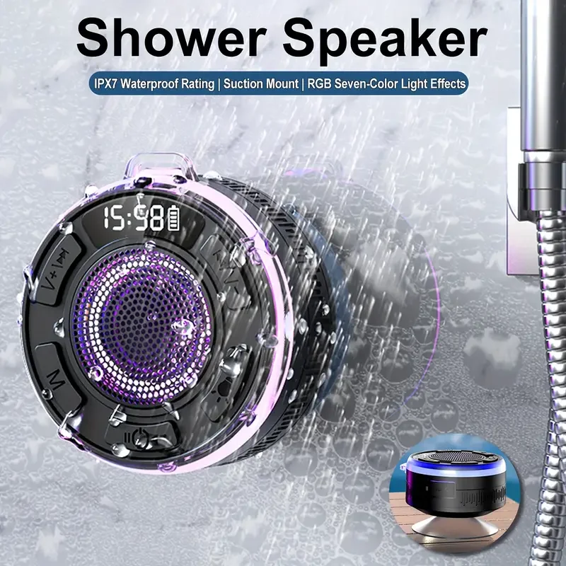 

Wireless Speaker BLAST! S3 IPX7 Waterproof LED Light Strong bass Bluetooth speaker Type-C charging Cable 1100mAh BLAST! S3