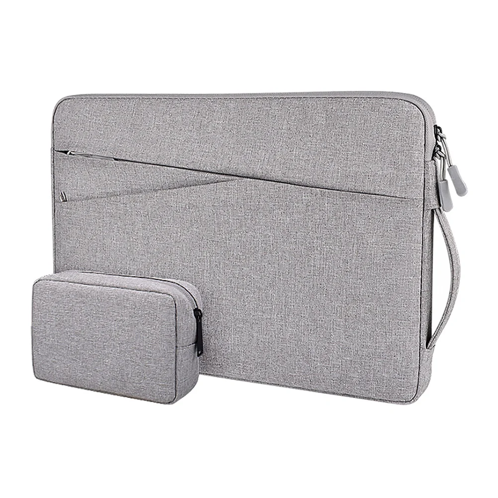 

2Pcs Laptop Carrying Bag Heavy Duty Polyester Business Laptop Sleeve Anti Scratch Portable Computer Bag for Office Travel