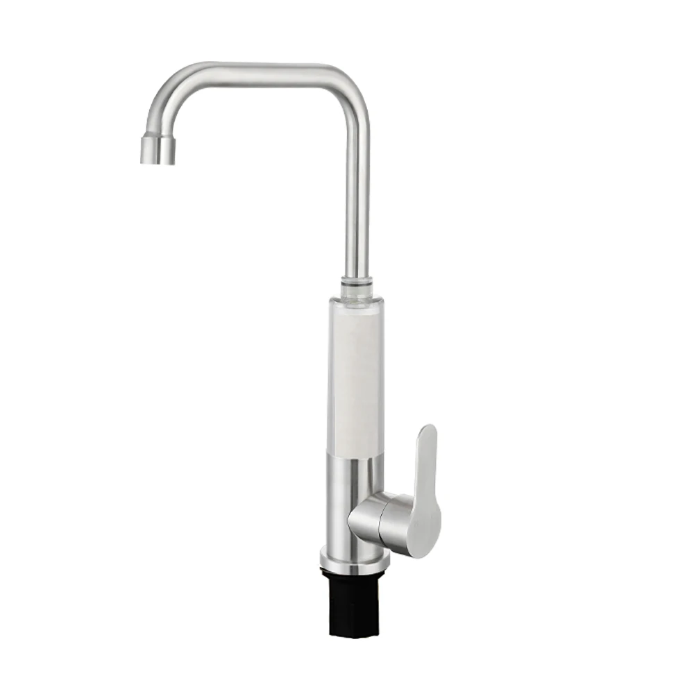 

Смеситель из нержавеющей стали 304 с фильтром, защищенный от брызг 360° ° Многоцелевой смеситель для горячей и холодной воды со свободным вращением для домашнего использования в автомобиле на колесах