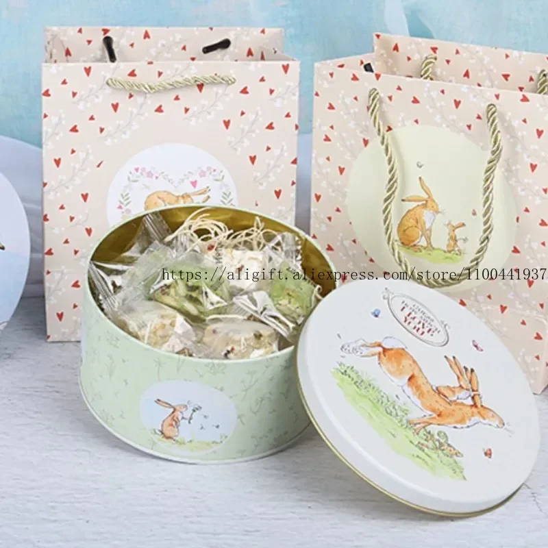 Cartoon Baking Floral Cookie Cakes DIY Cute Tin Storage for Children Gifts Dessert Home Decor Candy Cookies Gift Empty Cake Box