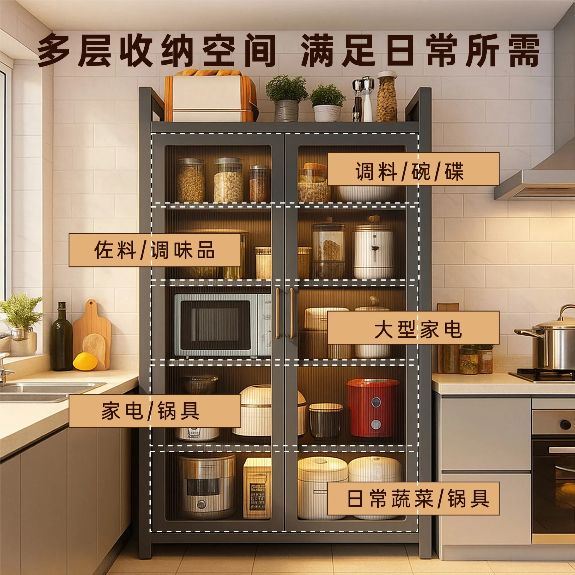 주방 다기능 선반 바닥부터 천장까지 다층 통합형 벽 수 - Commercial Kitchen Ceiling 리뷰 및 가격