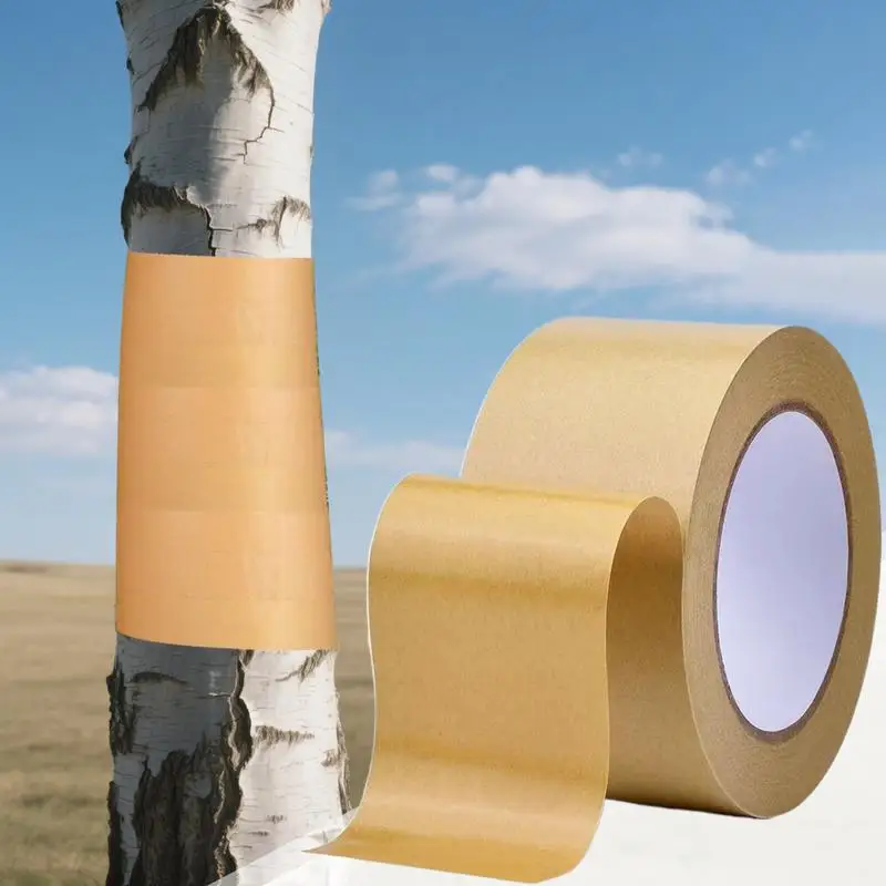 Tree Protector Wrap Tape 164 Ft x 2 Inch Cicada Tree Wrap Protection Tape Bark Shield Sticky Barrier for Orchard Maintenance