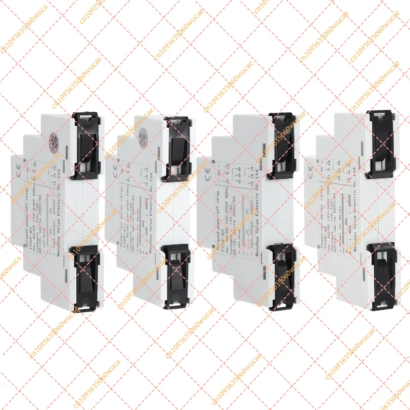 DIN Rail Time Relay On Delay Off Delay AC/DC 12V-240V 16A 0.1s-10 Days