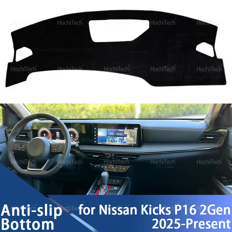 Dashboard Cover Dash Board Mat Carpet Pad Sunshade Cushion Accessories for Nissan Kicks P16 Second Generation 2 Gen 2025-Present