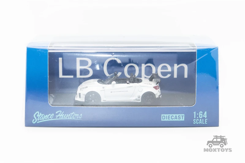 Stance Hunters 1:64 LBWK Daihatsu Copen GT-K Pearlescent white limited 499 Diecast Model Car