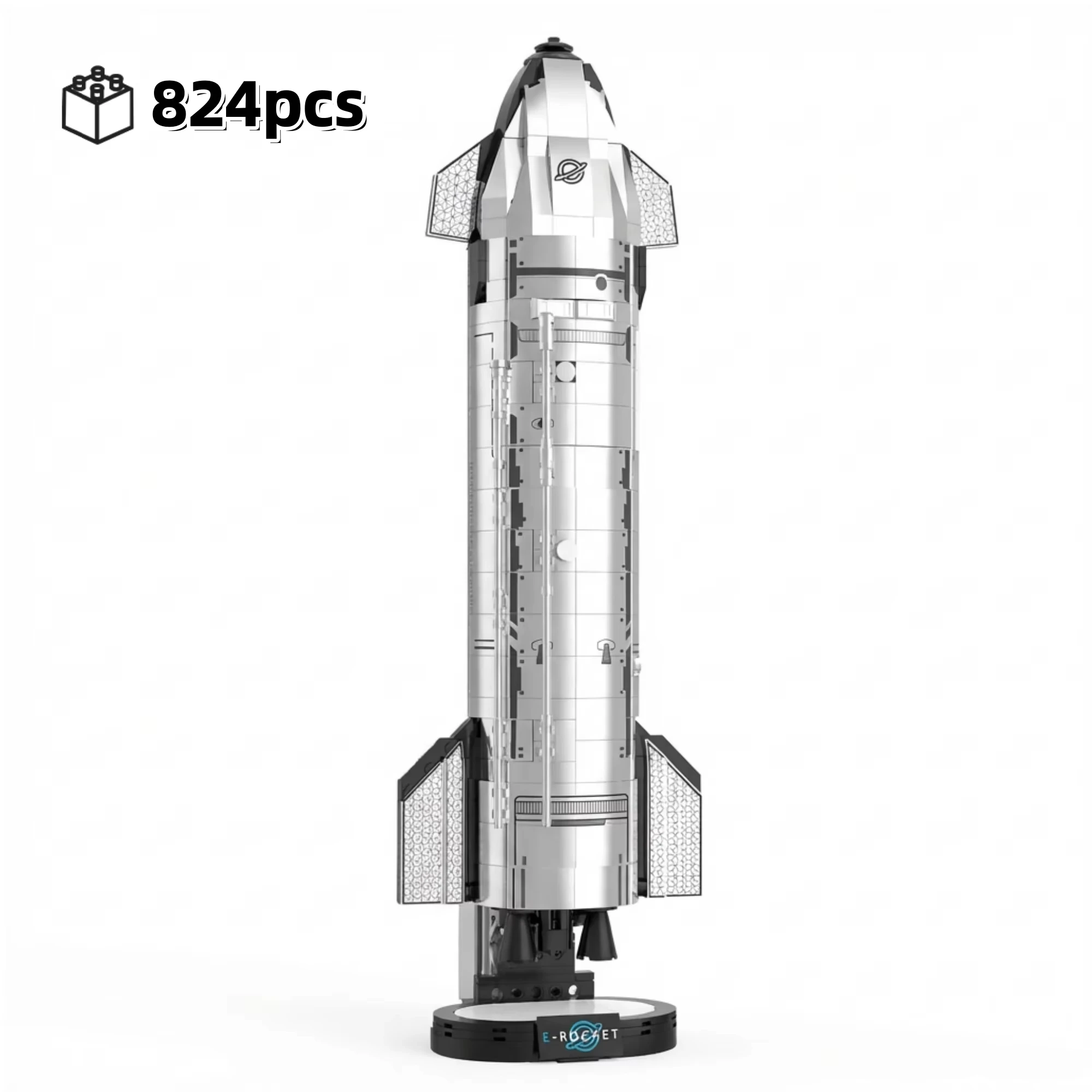 824pcs Galaxy Explorer Rocket Building Blocks Set Educational DIY Toy with Astronaut Figure for Kids Model Kit JQ1123