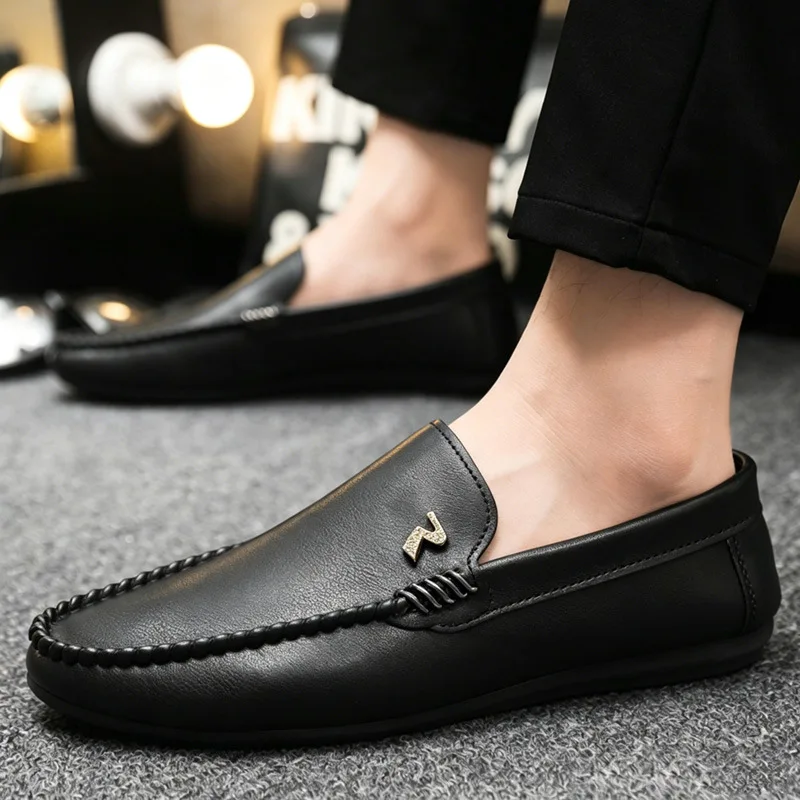 Spring  Autumn men's casual shoes with soft soles lazy shoes fashion men's single shoes
