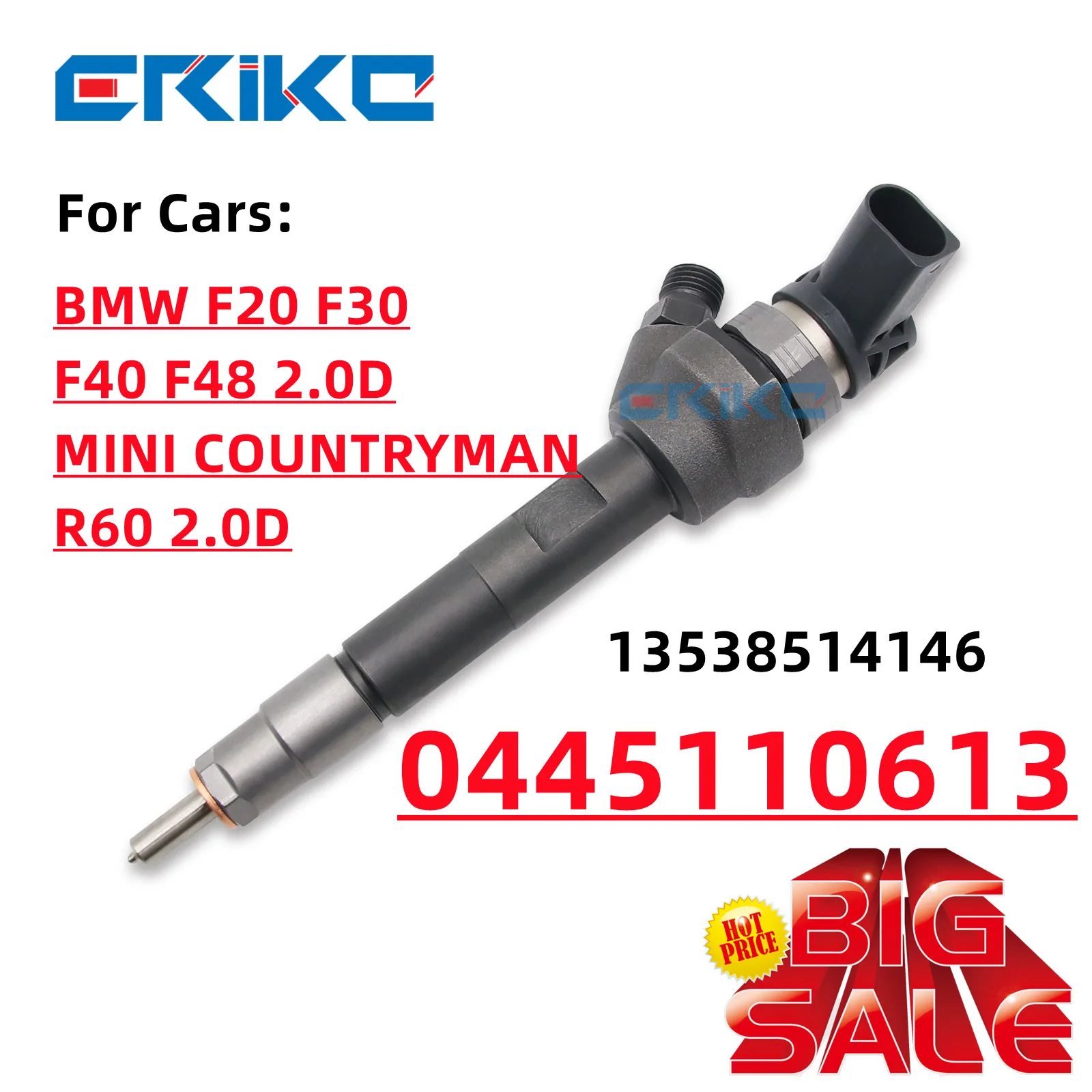 0445110613 common rail injector 13538514146 0445 110 613 for BMW 1 Series 2 Series 3 Series Injector  MINI