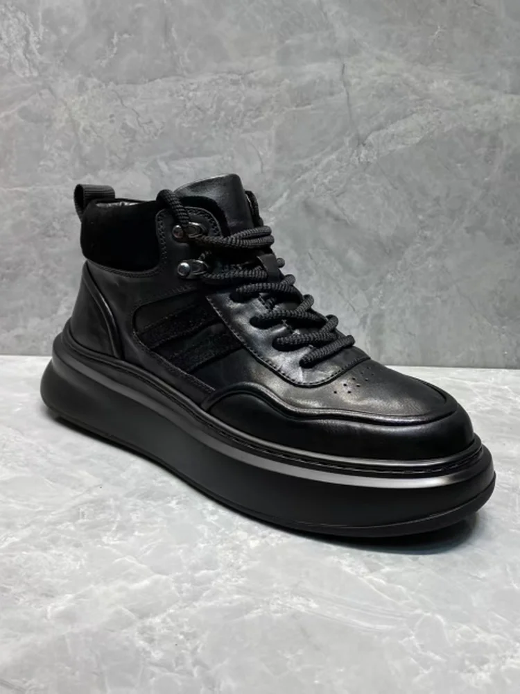 

Новые мужские повседневные кожаные туфли 8285A: модные, универсальные, высококачественные, стильные, с круглым носком и резиновой подошвой