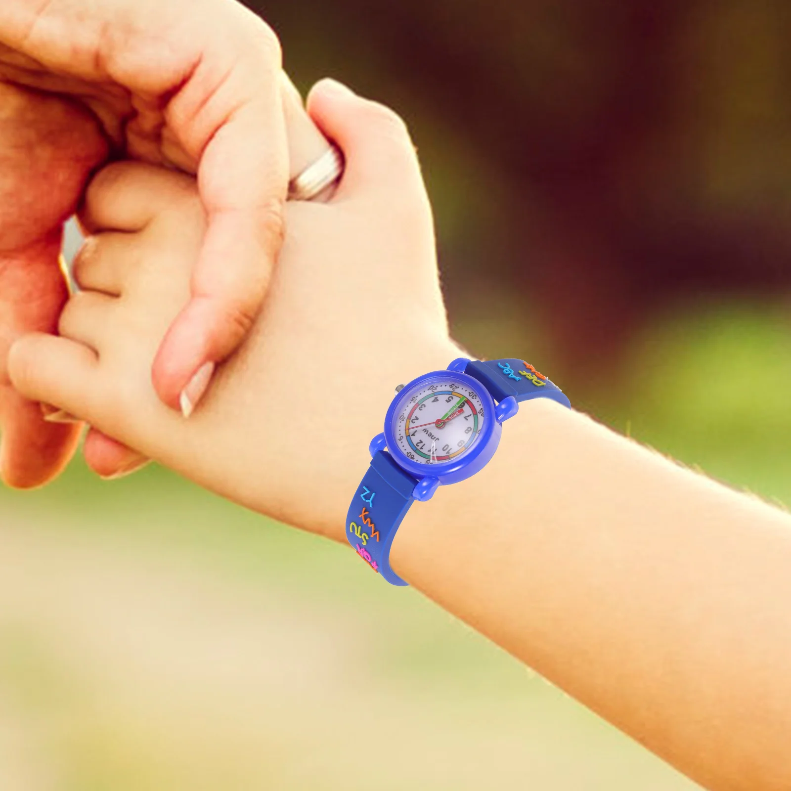 

Children's Cartoon Watches Waterproof Kids Watch Blue Digital Learning Accessories for Boys Girls