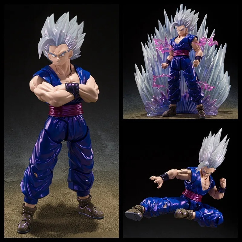 متوفر 2025 Sdcc Bandai Dragon Ball S.H.Figuarts Shf Son Gohan Beast طبعة حصرية شخصيات الرسوم المتحركة نماذج اللعب البلاستيكية