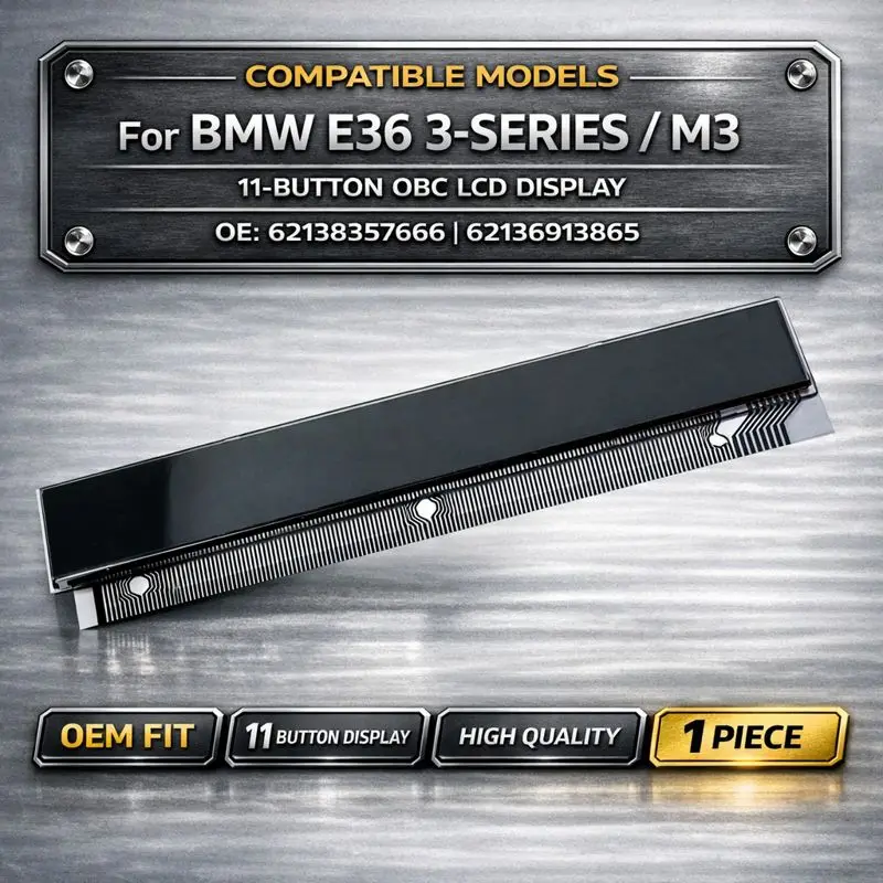 

OE 62138357666 Auto OBC LCD Display Screen for BMW E36 3 Series M3 E31 8 Series 11 Button On Board Computer Replacement Parts