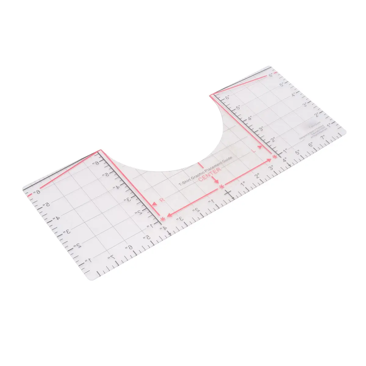 DTDT hot-T-Shirt Ruler Guide for Vinyl Alignment and Centering Designs, T-Shirt Ruler Alignment Tool Neckline Measuring Tape