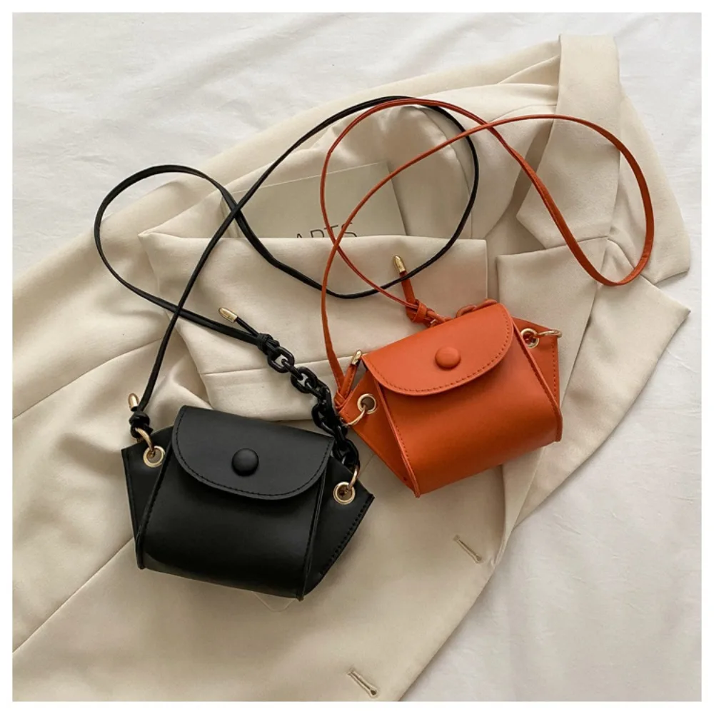 Women Mini Shoulder Bags Fashion PU Leather Chains Bag Purse Small Satchel Female Coin Wallets Portable Handbags