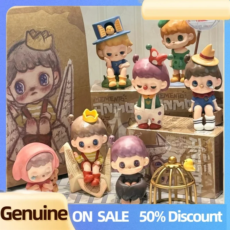 

Genuine Anmoo Memory Fragments Series Blind Box Doll Pvc Model Mysterious Surprise Box Desktop Decor Cute Toy Birthday Gifts
