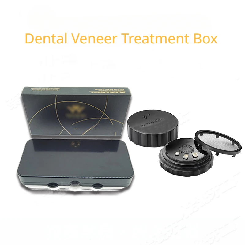 Dental Porcelain Veneer Tooth Storage Case Portable Arrangement Teeth Cleaning Box Round Square Boxes Dentistry Tool Instrument