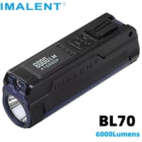 IMALENT BL70 Powerful EDC Lamp 6000 Lumen Flashlight XHP70 HI LED Type-C Rechargeable Dual Light Source Pocket Torch Flashlights