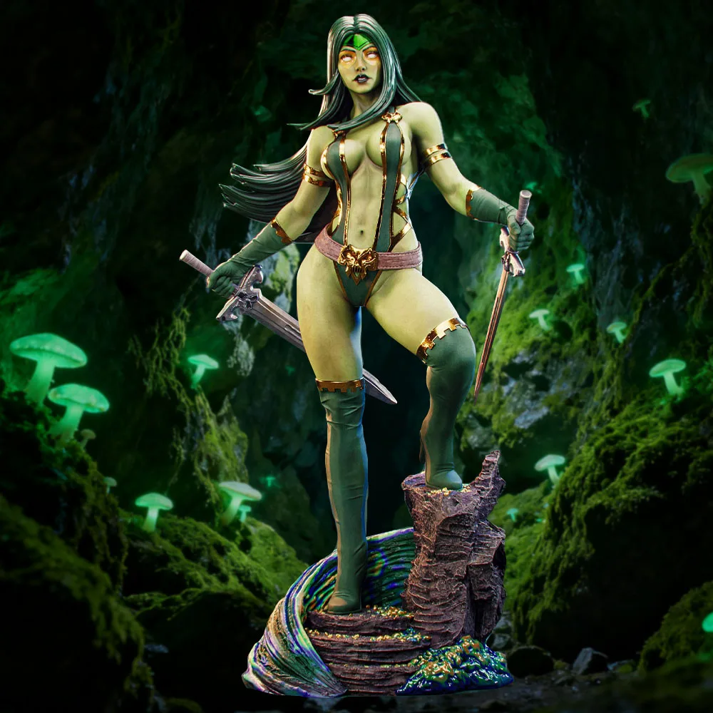 

1:18 High-Detail Vex Figure | 3D Resin Miniature | Unpainted Sci-Fi Warrior Style Model Kit (A1038)
