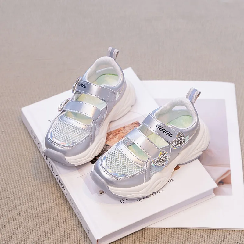 Girls Baby Sport Sandals Kids New Summer Mesh Breathable Lightweight Sneakers Children Fashion Outdoor Casual Walking Shoes
