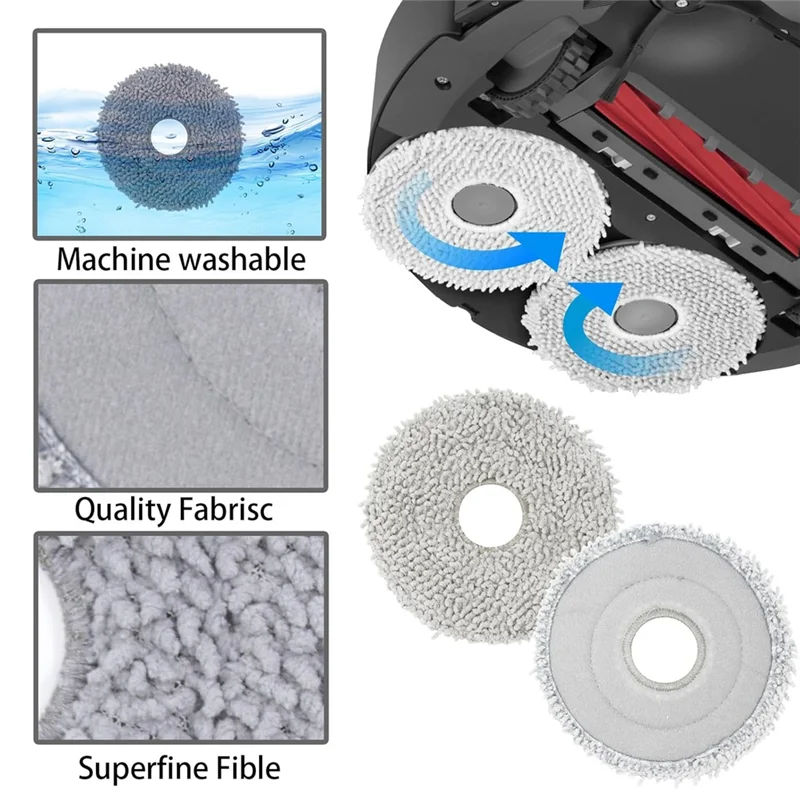 A83X-الفرشاة الرئيسية فرشاة جانبية فلتر Hepa ممسحة القماش أكياس الغبار استبدال مجموعة لملحقات المكنسة الكهربائية Roborock Q Revo