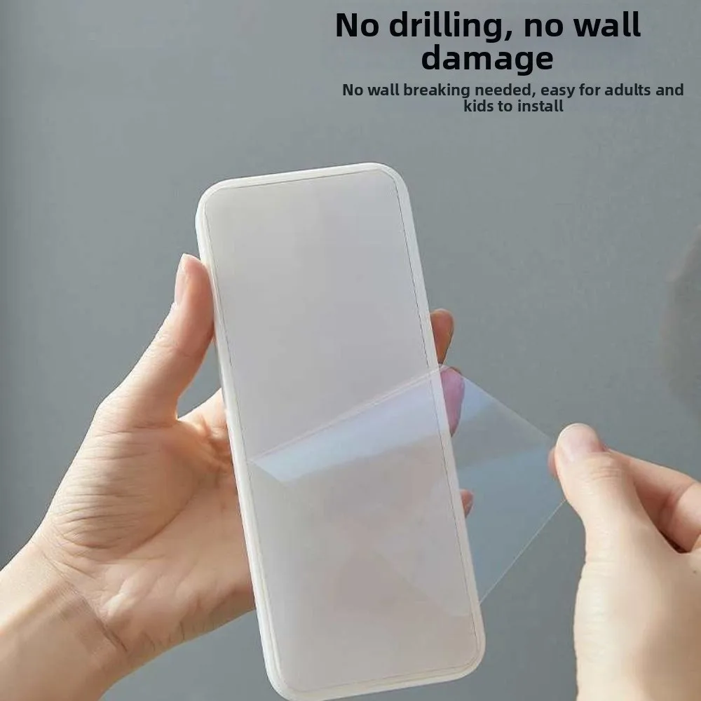 

1/2 Layer Wall-mounted Soap Dish Self Adhesive Waterproof Soap Storage Rack Non-slip Punch-Free Soap Organizer Kitchen
