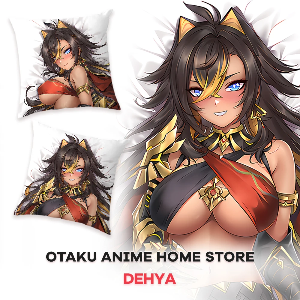 

Anime Genshin DEHYA Throw Square Pillow Cover Dakimakura 2 Sided Printed Decorative Pillowcases for Sofa Cushion Cover 45X45