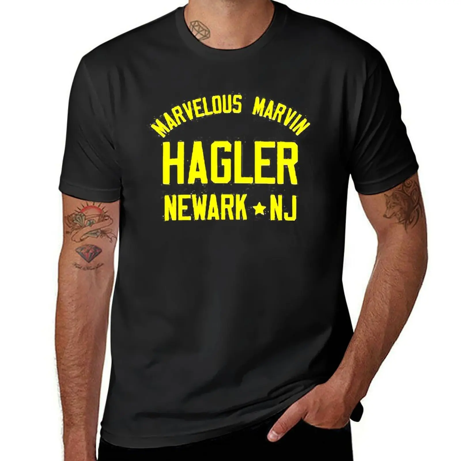 marvin hagler T-Shirt Aesthetic clothing for a boy blacks graphics Men's clothing