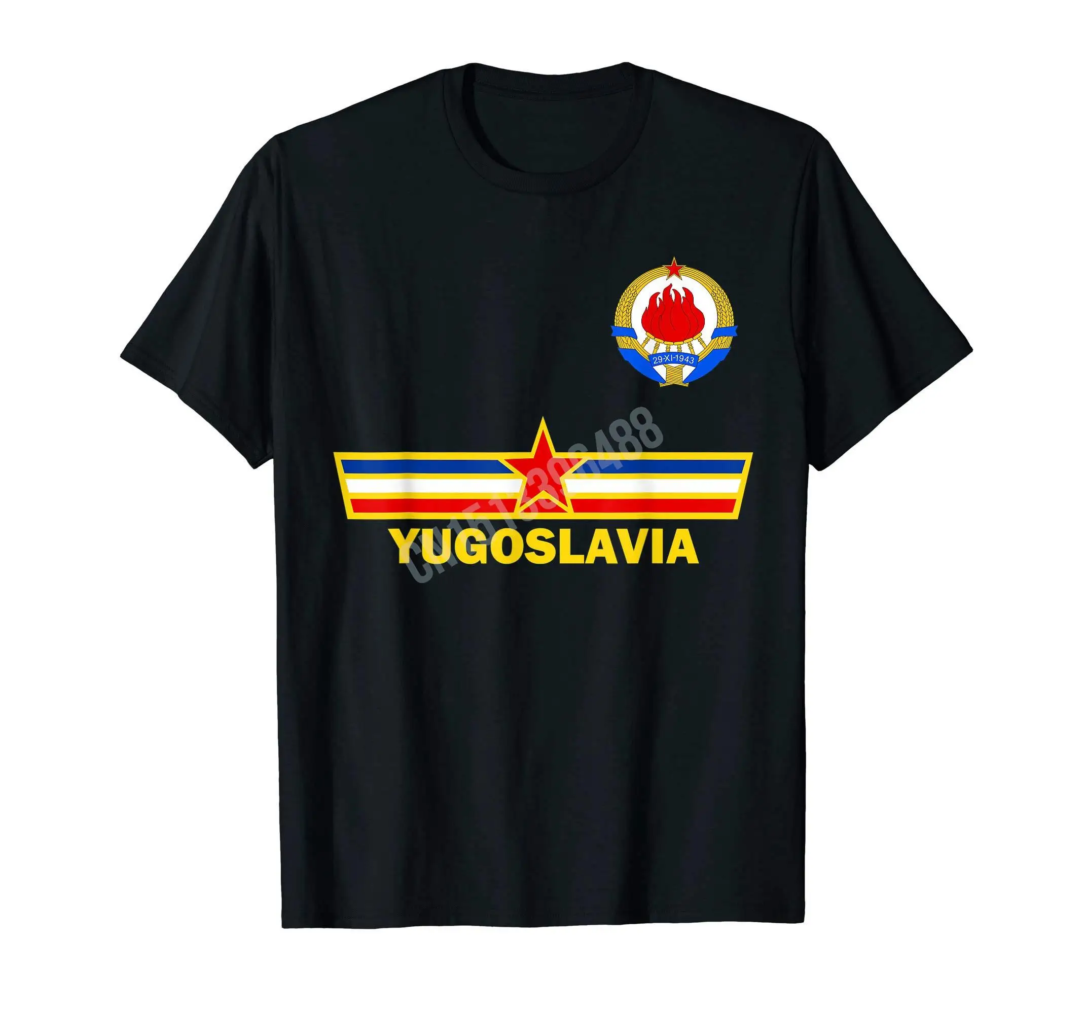 More Design Born in Yugoslavia - Funny Yugoslavia Balkans Gift T-Shirt Hip Hop Tops Cotton Tees