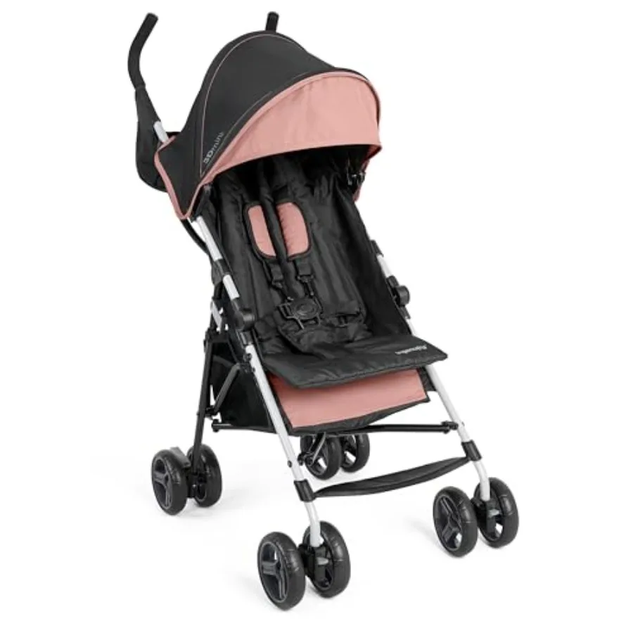 

Ingenuity 3D Mini Convenience Stroller Lightweight Stroller Compact Fold Multi-Position Recline Canopy with Pop Out Sun Visor a