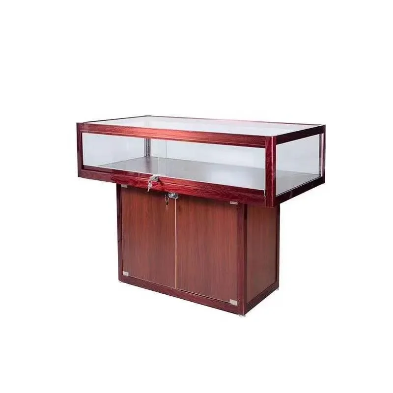 for New Aluminum Alloy Digital Product Display Cabinet Mobile Phone Glass Showcase Factory Direct High Quality Low Price Easy