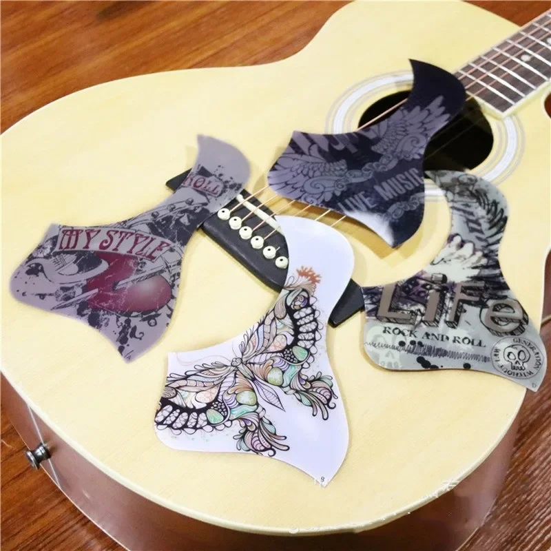 1Pcs Folk Acoustic Guitar Pick Guard Guitar Panel Protection Self-adhesive Sticker for Acoustic Guitar Accessories