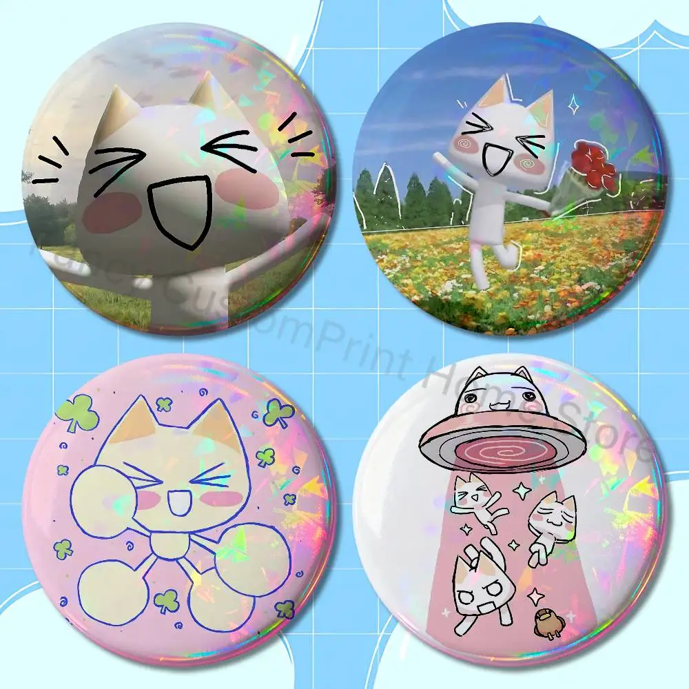 Cute I-Inoue T-Toro Enamel Pin Tinplate Round Brooch Cosplay Nijigen Otaku Culture Badges 58mm 44mm 32mm 75mm 25mm
