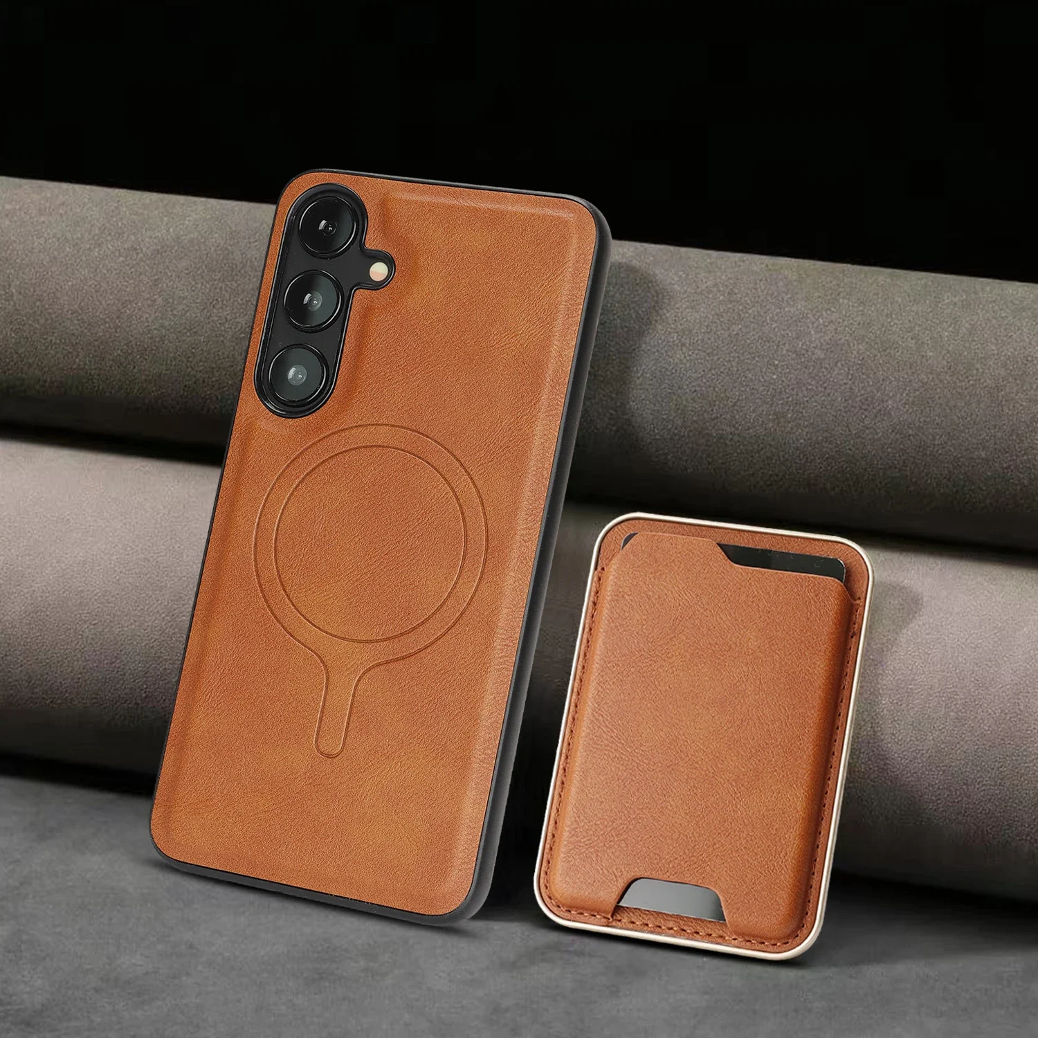 Leather Magnetic Phone Case with Card Holder for Samsung Galaxy A37 A57 A17 A16 A15 A14 A35 A55 A26 A36 A56 A54