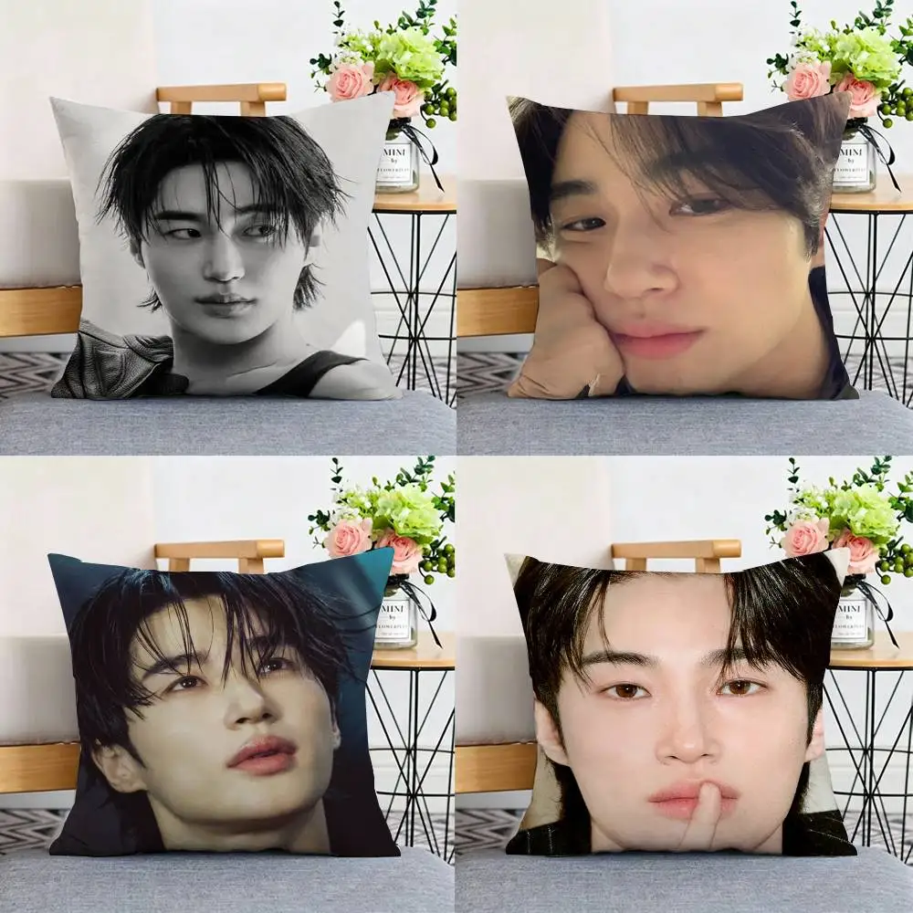 B-Byeon Woo Seok Actor Double-sided print Pillow Case for Sofa Living Room Home office Decor Protective Cover