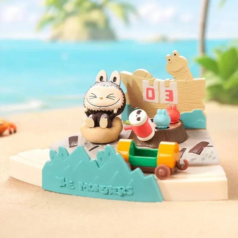 POPMART LABUBU الوحوش تلعب الألعاب معا سلسلة المشهد صندوق أعمى تخمين حقيبة صندوق غامض اللعب دمية أنيمي الشكل الحلي