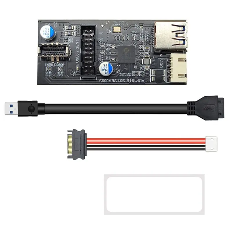 Stylish-Header 19Pin To Type E + 19Pin Motherboard 1 To 2 Splitter USB 3.0 Hub USB Adapter Conector USB 19Pin Connector