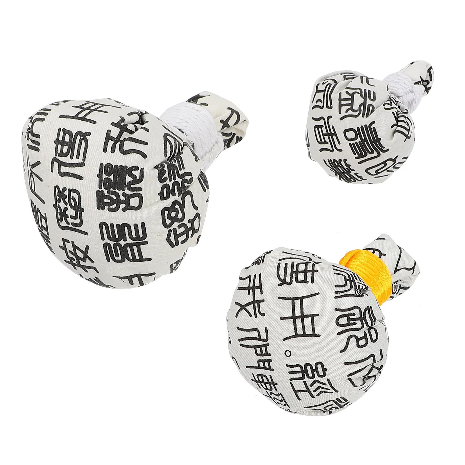

3pcs Massage Balls White Large Medium Small Wormwood Pouch Acupoint Health Spa Body Circulation Pain Relief Eco Friendly Storage