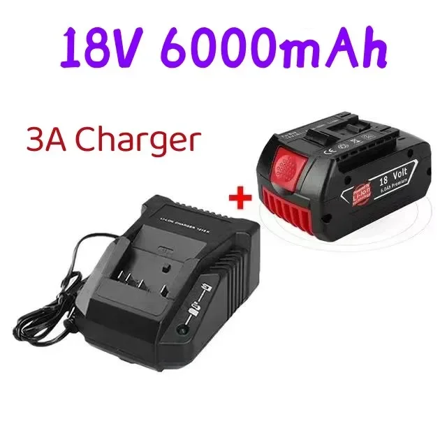 

Сменный аккумулятор BAT609 18 В, 6000 мАч для совместимого BAT618 BAT619G BAT620 SKC181-02, аккумулятор для беспроводного электроинструмента + зарядное устройство