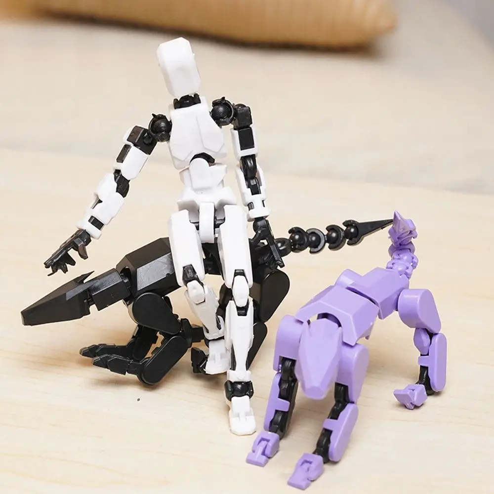 3D Printed Movable Dog Figures Shapeshift Mannequin Lucky Character Robot Action Figure DIY Assembly Multi-Jointed Dog