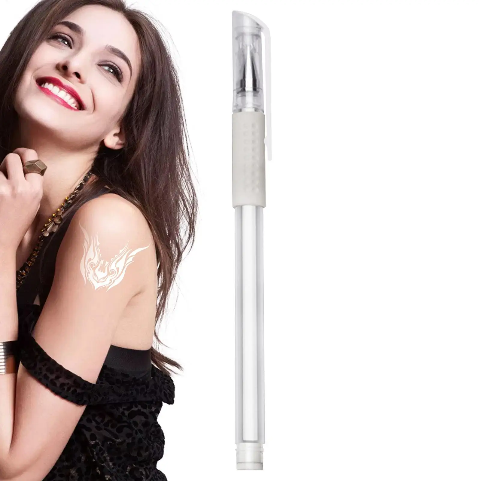 Portable Skin Scribe Pen Marker Pen For Arms White Marker Pen Skin Marking Pen Drawing Pen Washable Scribe Pen For Arms Skin